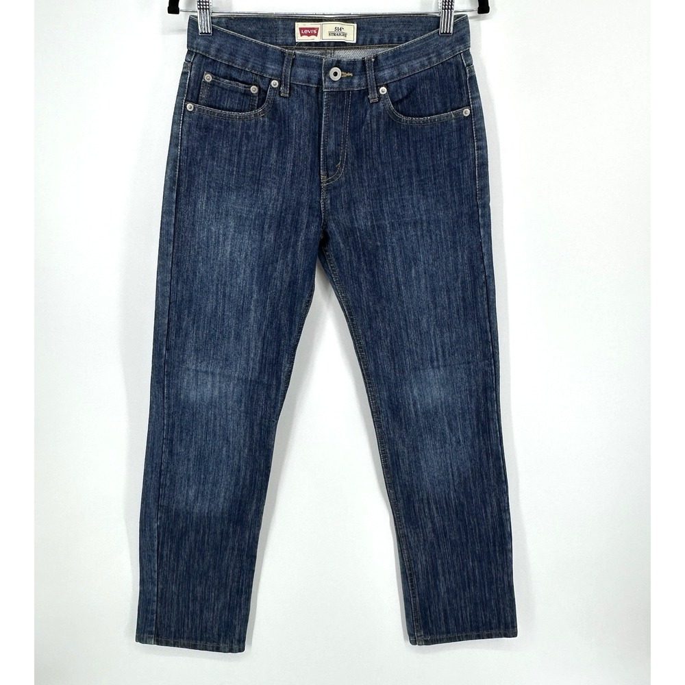 Levi's 514 Straight Fit Jeans Men 28x28 Blue Denim Classic Stretch